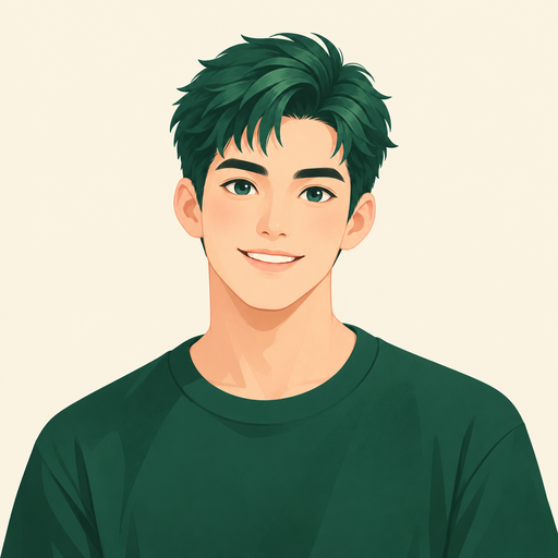 追风的头像插画